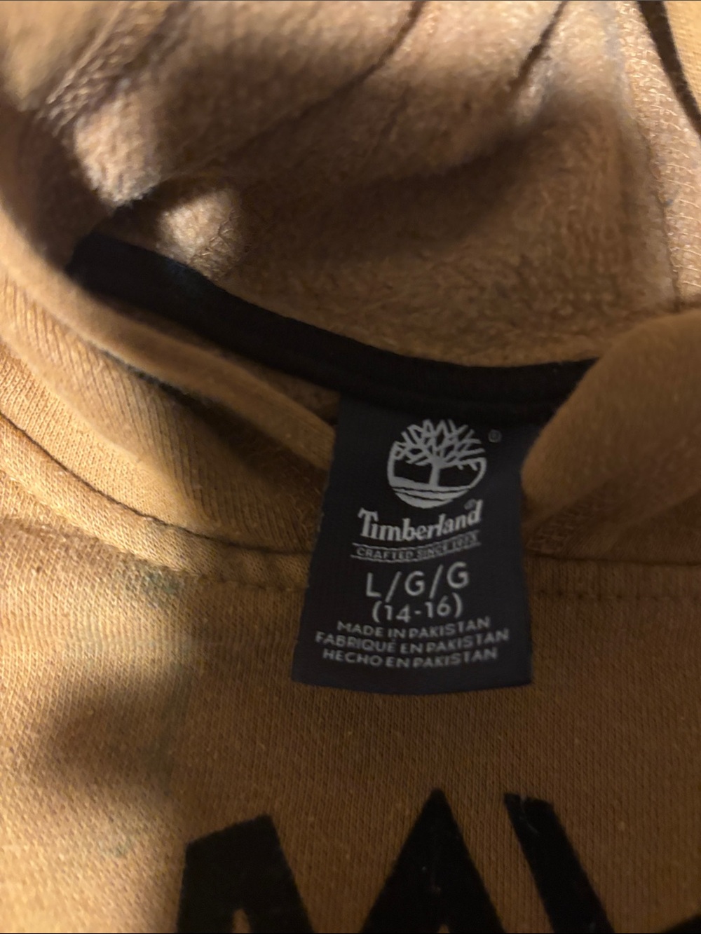 Timberland Men's Hooded Sweatshirt in Camel